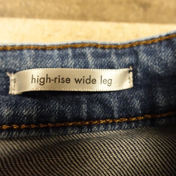 Wrangler High-Rise Wide Leg Jeans Women’s 16 Blue Denim Vintage-Inspired - Picture 4 of 14